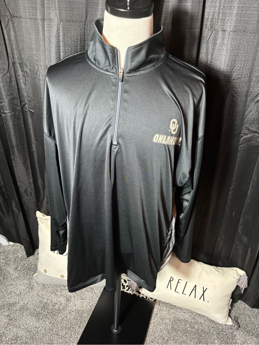 Russell Athletic Black Zip-Front Pullover